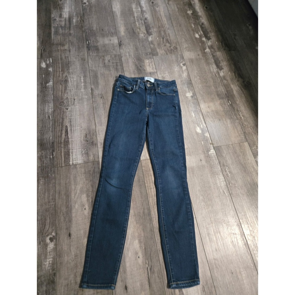 Paige Jeans Womens 24 Hoxton Ankle High Rise Ultra Skinny Blue Minimalist